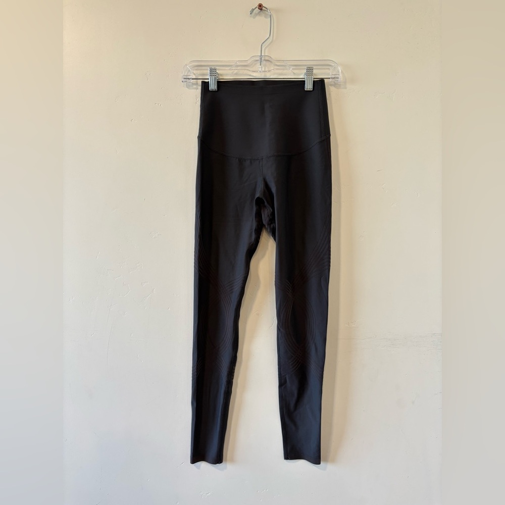 Fanka Stretch Ankle Leggings Gray  Geometric Pattern Women's Size XS